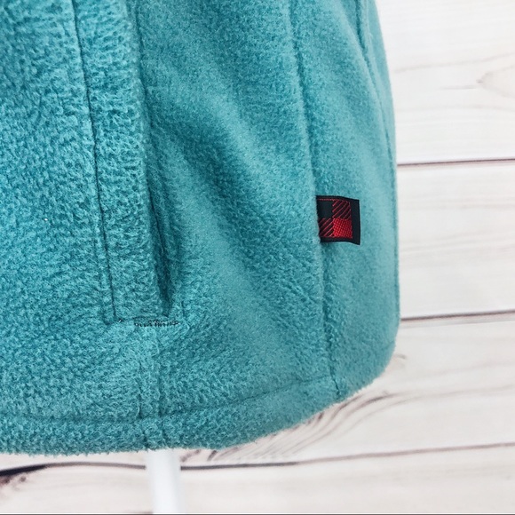 Woolrich Mint Green Zip Up Fleece Vintage Vest - Picture 4 of 8